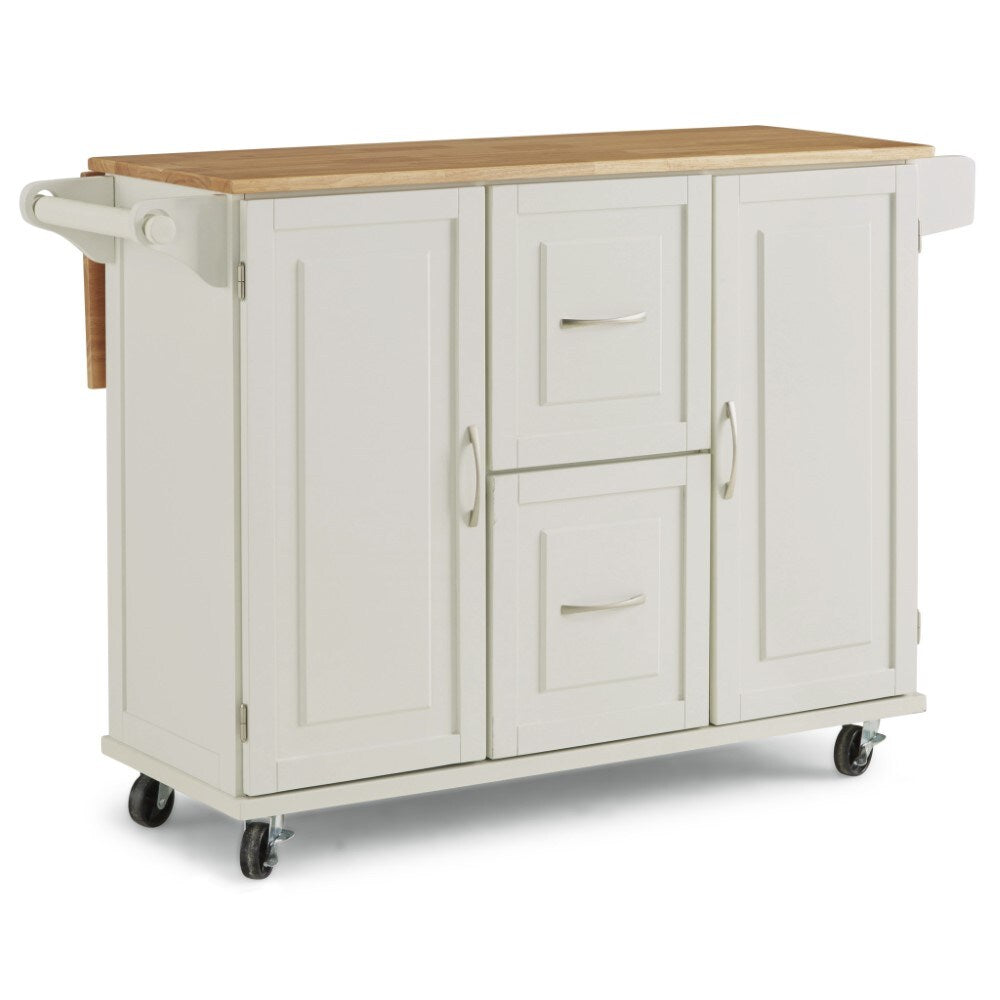 Homestyles Furniture - Dolly Madison White Kitchen Cart - 4516-95 veiw 4