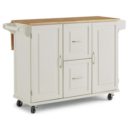 Homestyles Furniture - Dolly Madison White Kitchen Cart - 4516-95 veiw 4