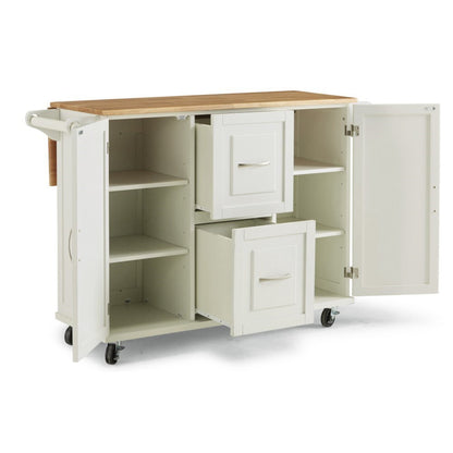 Homestyles Furniture - Dolly Madison White Kitchen Cart - 4516-95 veiw 6