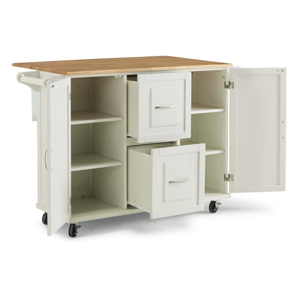 Homestyles Furniture - Dolly Madison White Kitchen Cart - 4516-95 veiw 7