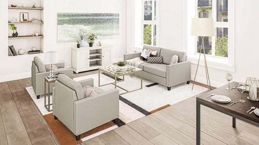 Homestyles Furniture - Dylan Arm Chair in Tan - 2001-10-FB80 veiw 2