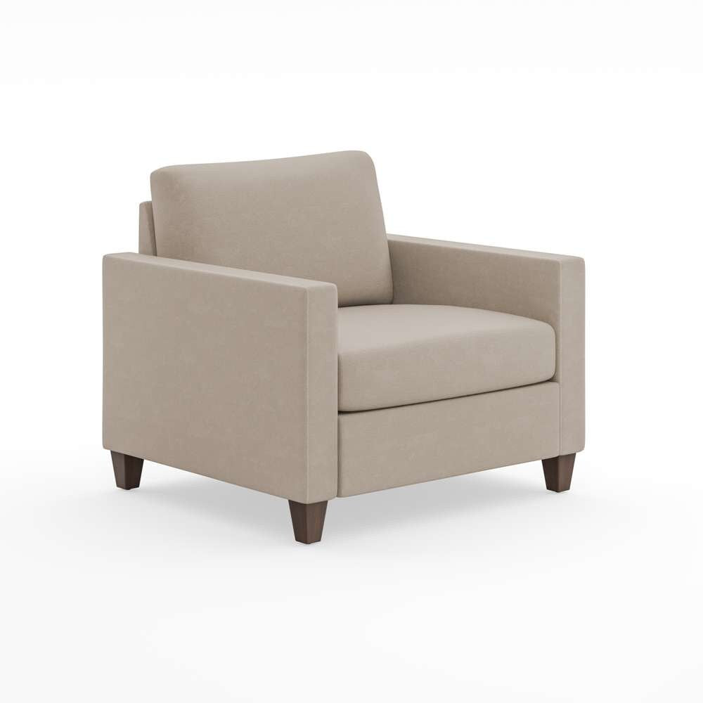 Homestyles Furniture - Dylan Chair and Ottoman in Tan - 2001-18-FB80 veiw 3