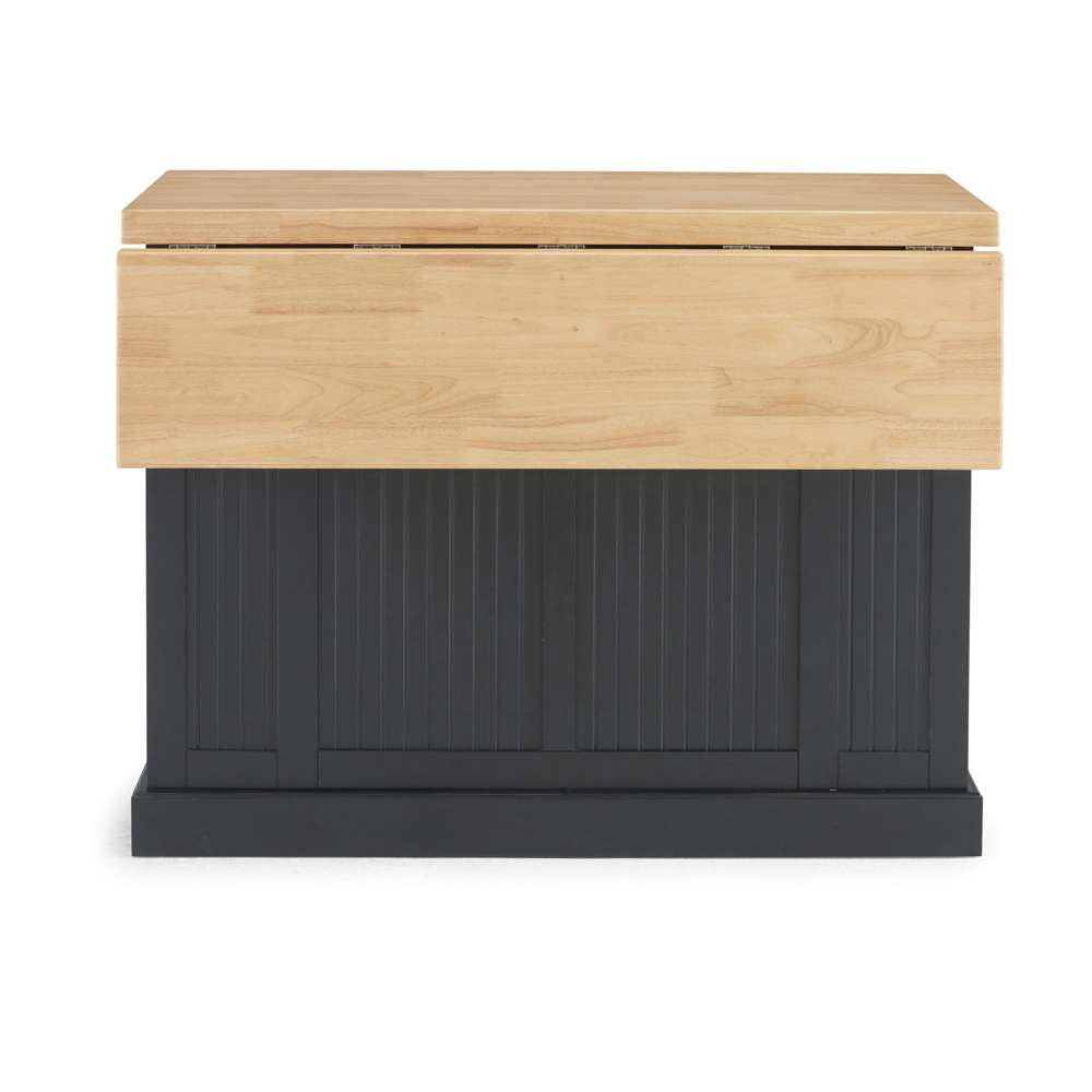 Homestyles - Nantucket Black Kitchen Island with maple-finished solid wood top - 5033-94N veiw 6