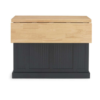 Homestyles - Nantucket Black Kitchen Island with maple-finished solid wood top - 5033-94N veiw 6
