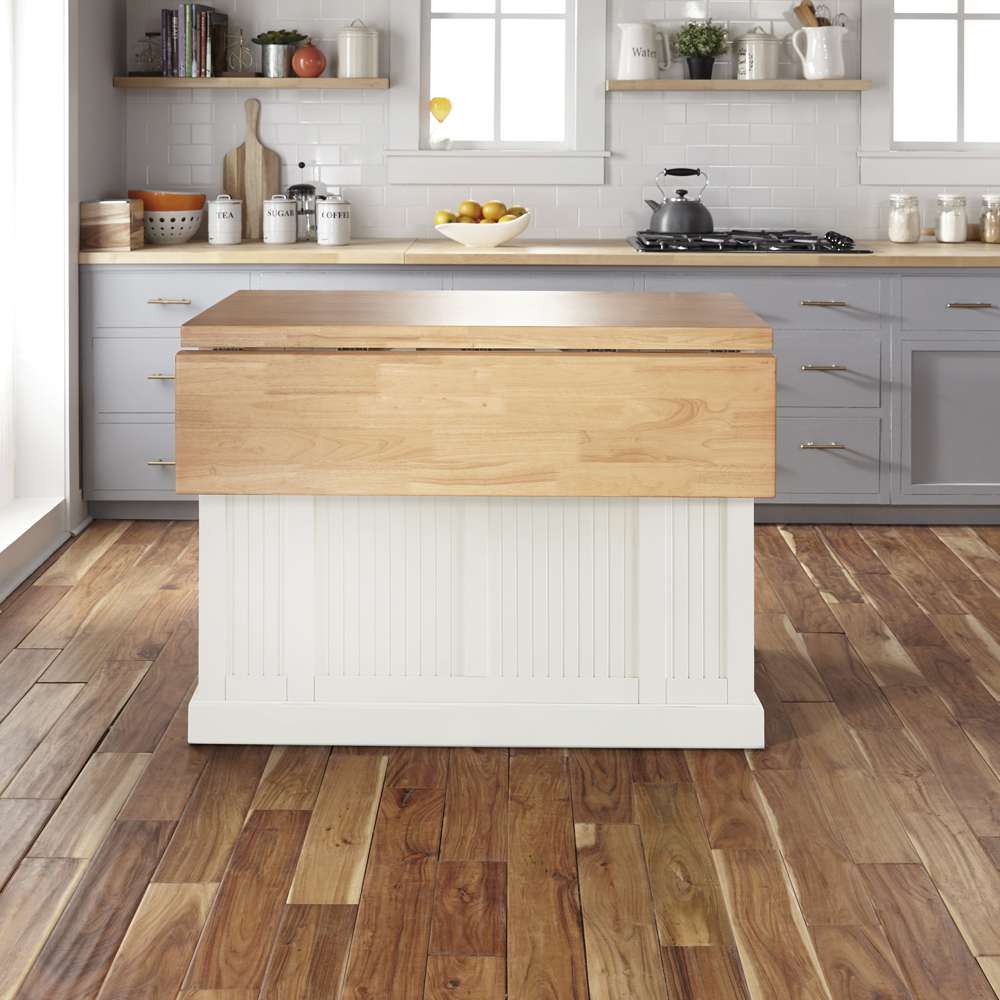 Homestyles - Nantucket Off-White Kitchen Island - 5022-94N veiw 3