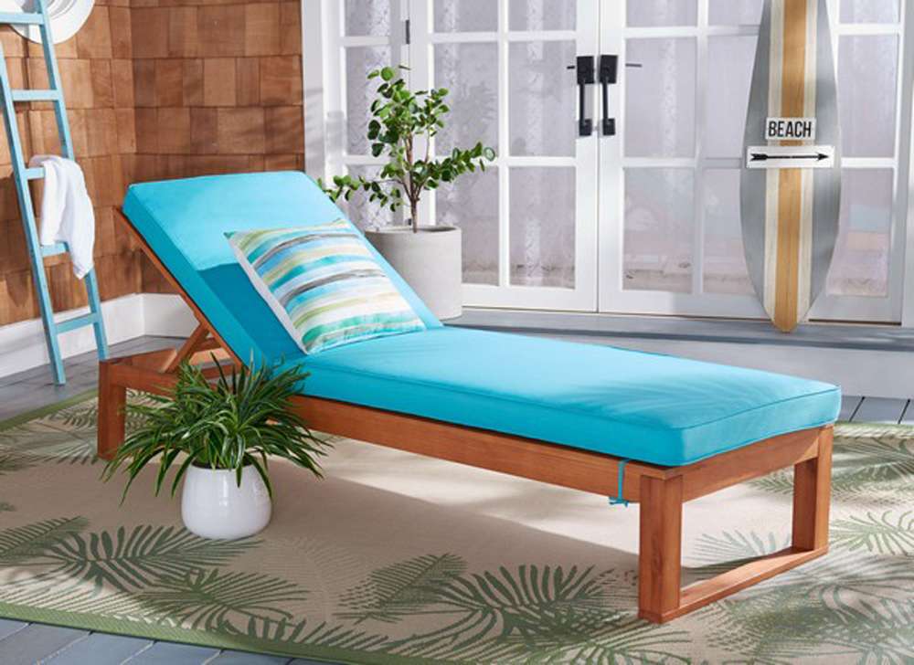Safavieh - Solano Sunlounger - Natural - Aqua - PAT7024Q veiw 3
