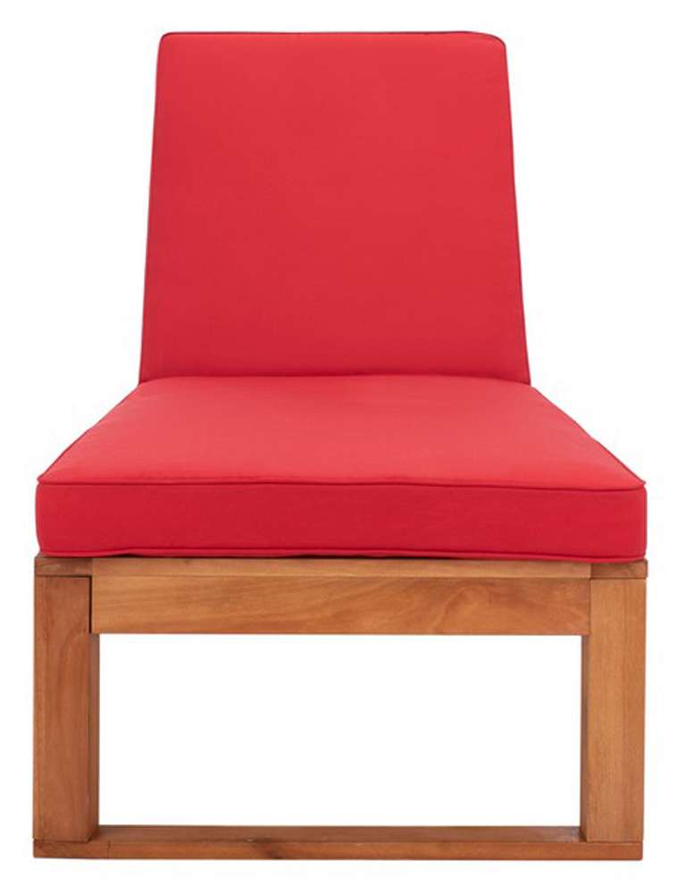 Safavieh - Solano Sunlounger - Natural - Red - PAT7024R veiw 1