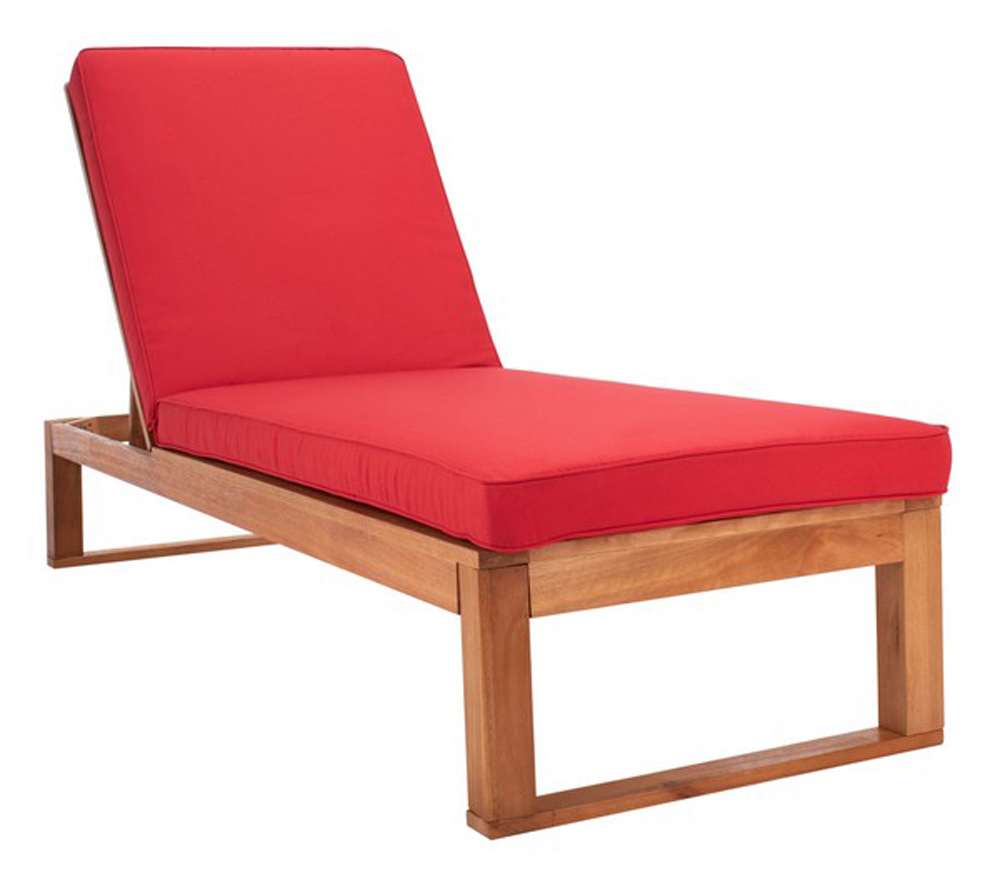 Safavieh - Solano Sunlounger - Natural - Red - PAT7024R veiw 3