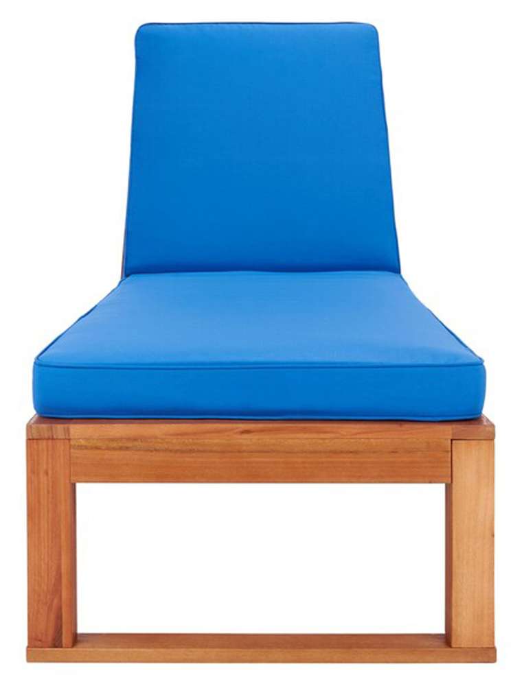 Safavieh - Solano Sunlounger - Natural - Royal Blue - PAT7024K veiw 1