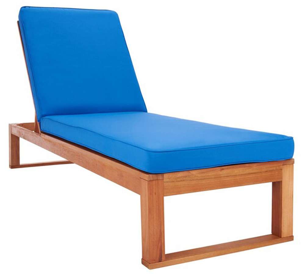 Safavieh - Solano Sunlounger - Natural - Royal Blue - PAT7024K veiw 3