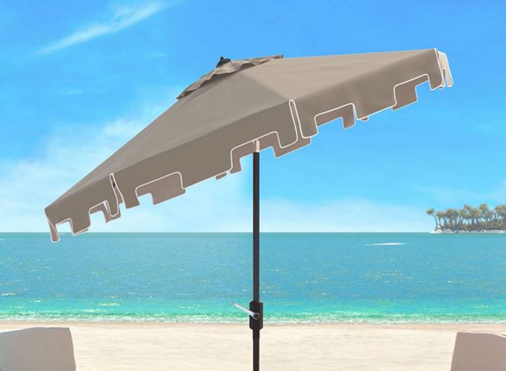 Safavieh - Zimmerman 9 Ft Market Umbrella - Beige - PAT8000C veiw 1