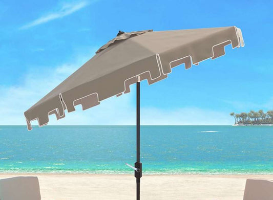 Safavieh - Zimmerman 9 Ft Market Umbrella - Beige - PAT8000C veiw 1