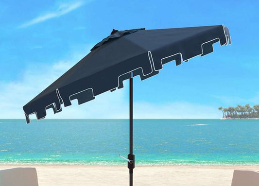 Safavieh - Zimmerman 9 Ft Market Umbrella - Navy - PAT8000A veiw 1
