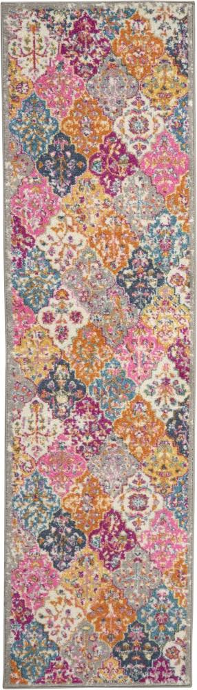 Nourison - Passion 22in x 76in Bohemian Multi Colored Area Rug - PSN21-99446717375 veiw 1