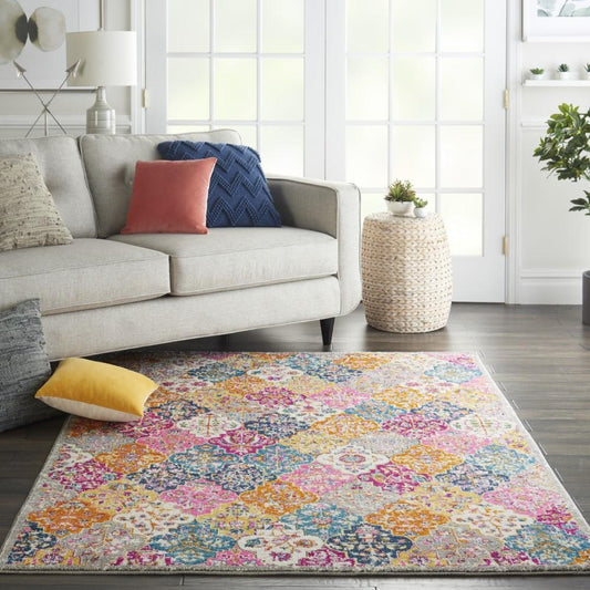 Nourison - Passion Bohemian Multi Colored 53in x 73in Area Rug - PSN21-99446717399 veiw 2