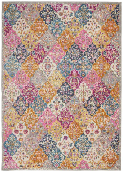 Nourison - Passion Bohemian Multi Colored 8 x 10 Area Rug - PSN21-99446717412 veiw 1