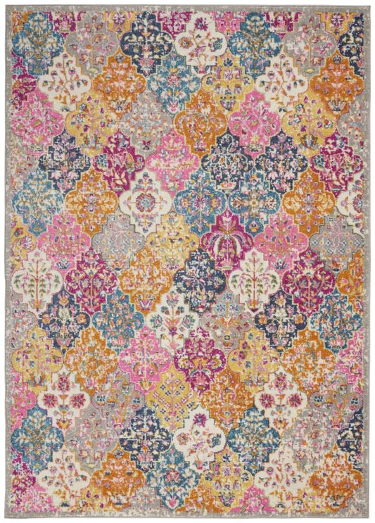 Nourison - Passion Bohemian Multi Colored 8 x 10 Area Rug - PSN21-99446717412 veiw 1