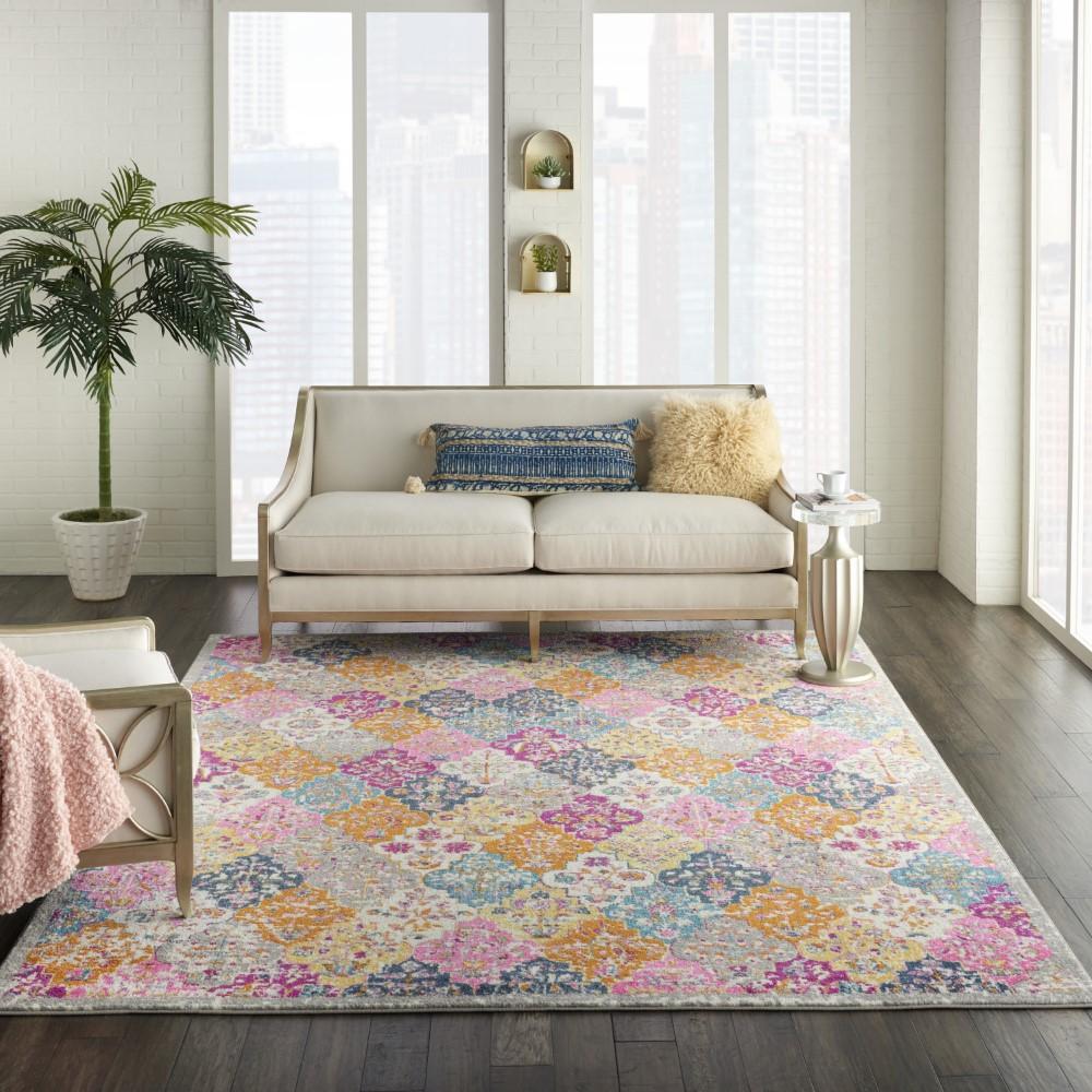 Nourison - Passion Bohemian Multi Colored 8 x 10 Area Rug - PSN21-99446717412 veiw 2