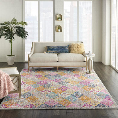 Nourison - Passion Bohemian Multi Colored 8 x 10 Area Rug - PSN21-99446717412 veiw 2