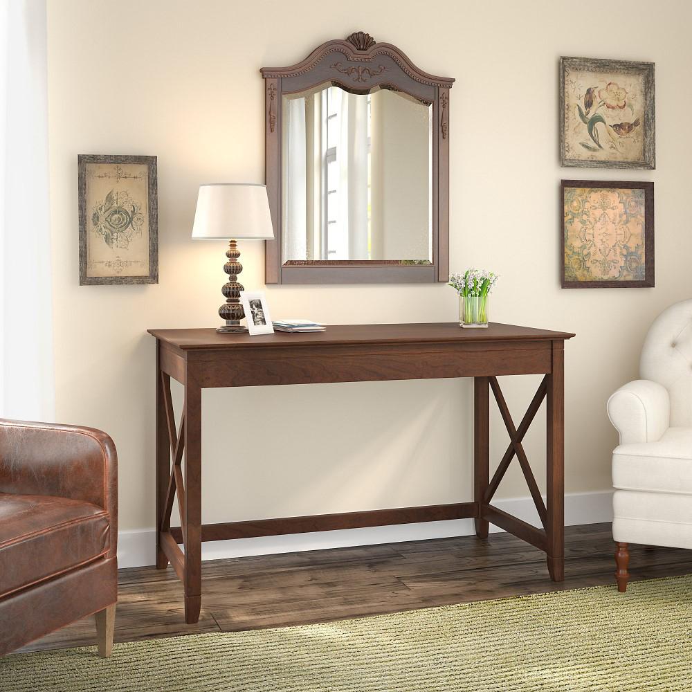 Bush Furniture - Key West 48W Writing Desk in Bing Cherry - KWD148BC-03 veiw 2