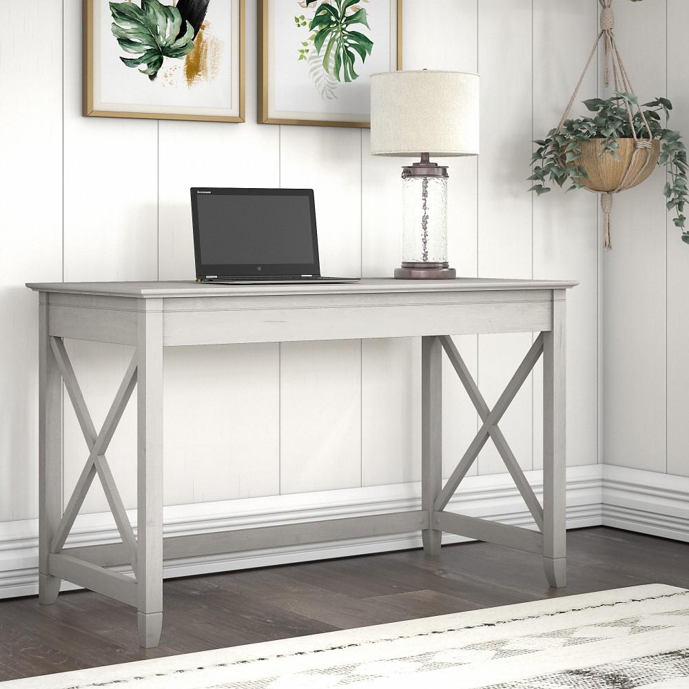 Bush Furniture - Key West 48W Writing Desk in Linen White Oak - KWD148LW-03 veiw 2