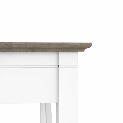 Bush Furniture - Key West 48W Writing Desk in Pure White and Shiplap Gray - KWD148G2W-03 veiw 5