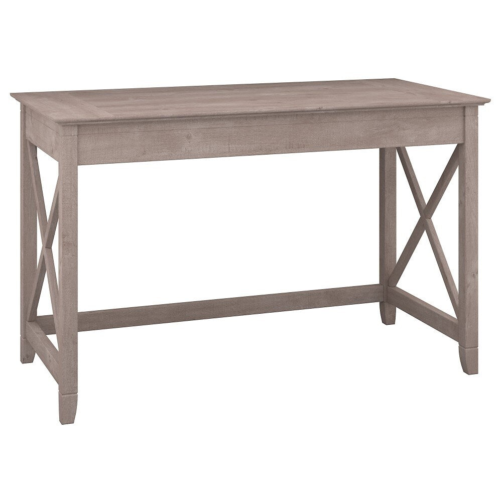Bush Furniture - Key West 48W Writing Desk in Washed Gray - KWD148WG-03 veiw 1