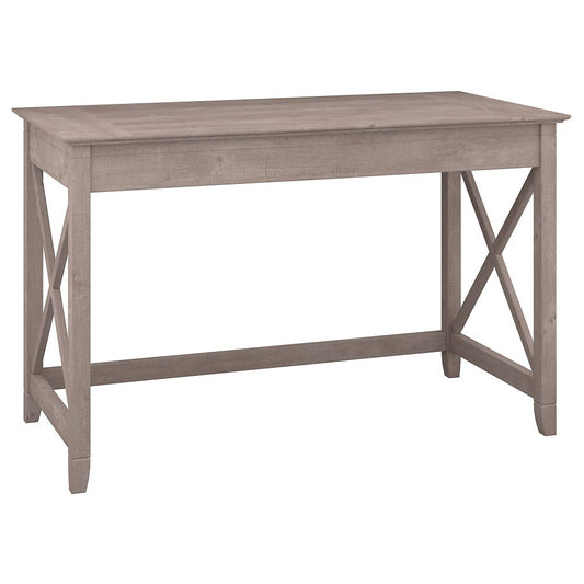Bush Furniture - Key West 48W Writing Desk in Washed Gray - KWD148WG-03 veiw 1