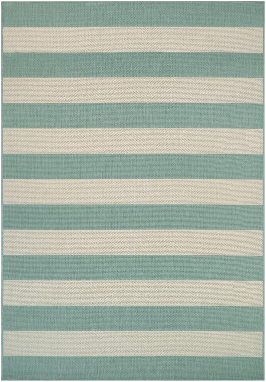 Couristan - Afuera Yacht Club/Sea Mist-Ivory Rug - Runner 22 x 119 - 52298003022119U veiw 1