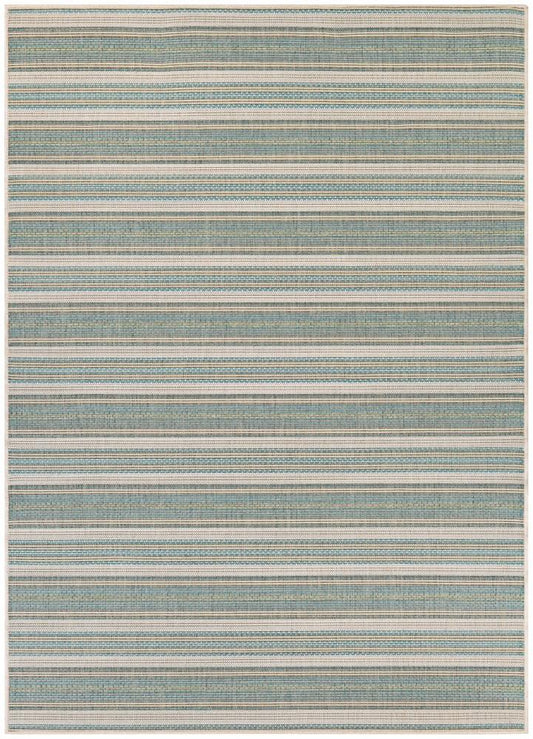 Couristan - Monaco Marbella/Blue Mist-Ivory Rug - 23 x 710 - 60413107023710U veiw 1