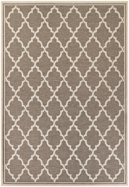 Couristan - Monaco Ocean Port/Taupe-Sand Rug - 53 x 76 - 78811037053076T veiw 1