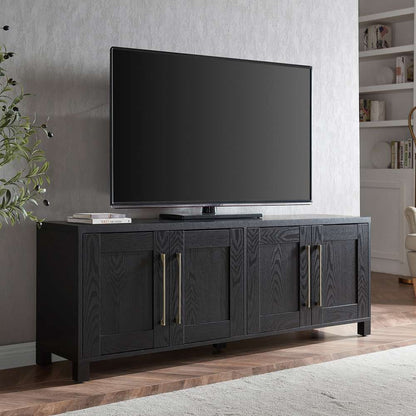 Hudson & Canal - Chabot Rectangular TV Stand for TVs up to 75in in Black Grain - TV1368 veiw 2