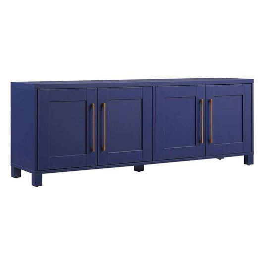 Hudson & Canal - Chabot Rectangular TV Stand for TVs up to 75in in Dark Blue - TV1924 veiw 1