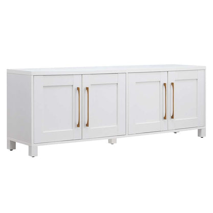 Hudson & Canal - Chabot Rectangular TV Stand for TVs up to 75in in White - TV1136 veiw 1