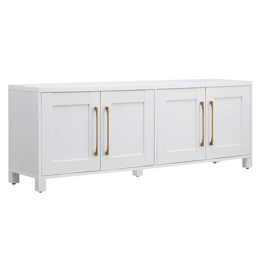 Hudson & Canal - Chabot Rectangular TV Stand for TVs up to 75in in White - TV1136 veiw 1