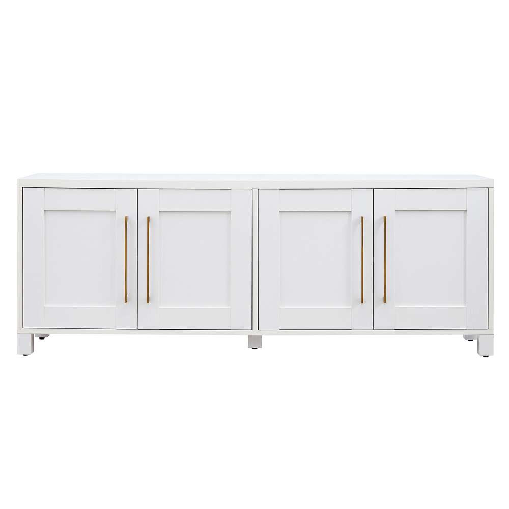 Hudson & Canal - Chabot Rectangular TV Stand for TVs up to 75in in White - TV1136 veiw 3