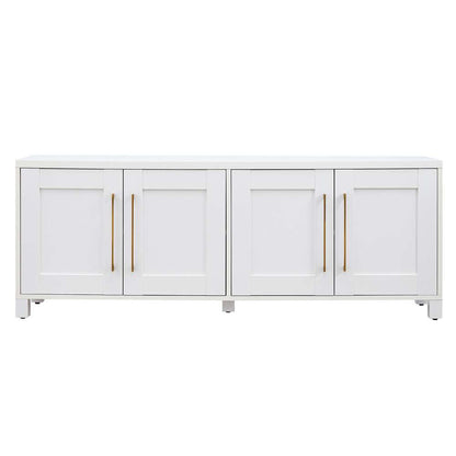 Hudson & Canal - Chabot Rectangular TV Stand for TVs up to 75in in White - TV1136 veiw 3