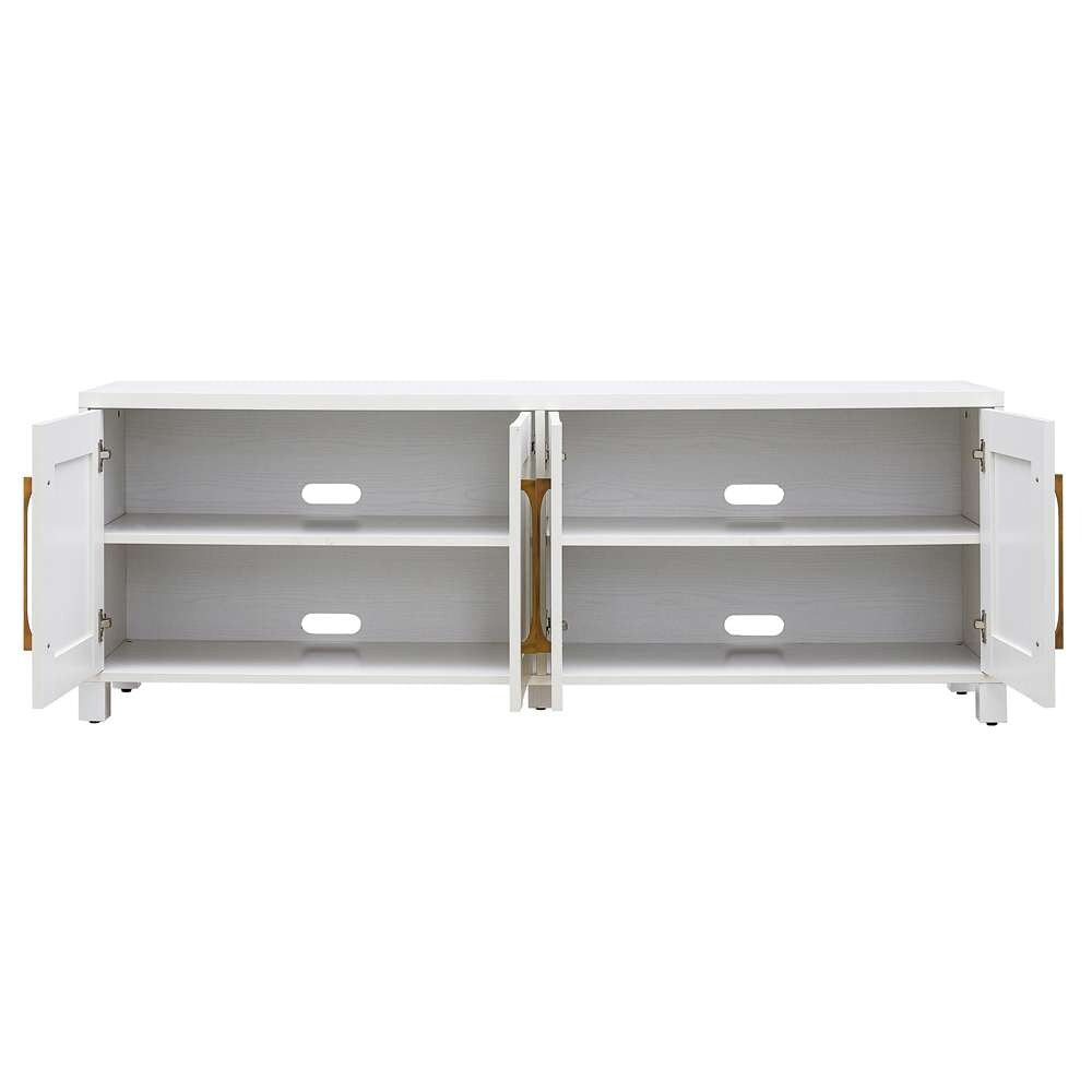 Hudson & Canal - Chabot Rectangular TV Stand for TVs up to 75in in White - TV1136 veiw 5