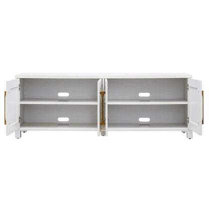 Hudson & Canal - Chabot Rectangular TV Stand for TVs up to 75in in White - TV1136 veiw 5