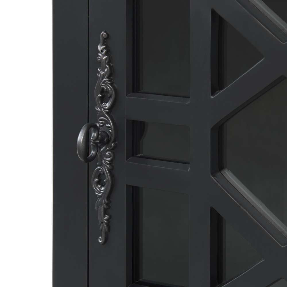 Martin Svensson Home -  Elegant Chairside Table with Power, Antique Black - 810072 veiw 6