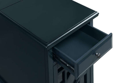 Martin Svensson Home -  Elegant Chairside Table with Power, Catalina Blue - 810075 veiw 4