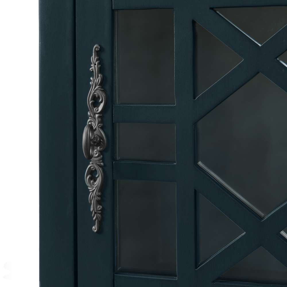 Martin Svensson Home -  Elegant Chairside Table with Power, Catalina Blue - 810075 veiw 5