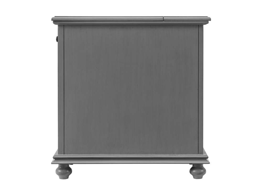 Martin Svensson Home -  Elegant Chairside Table with Power, Grey - 810078 veiw 6