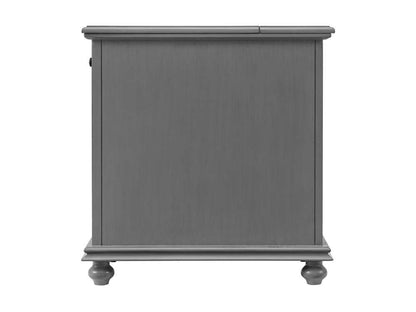 Martin Svensson Home -  Elegant Chairside Table with Power, Grey - 810078 veiw 6