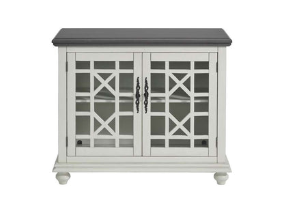 Martin Svensson Home -  Elegant Small Spaces TV Stand, White with Grey Top - 91039 veiw 6