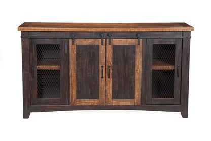 Martin Svensson Home -  Rustic Santa Fe TV Stand, Antique Black and Honey Tobacoo - 90905 veiw 6