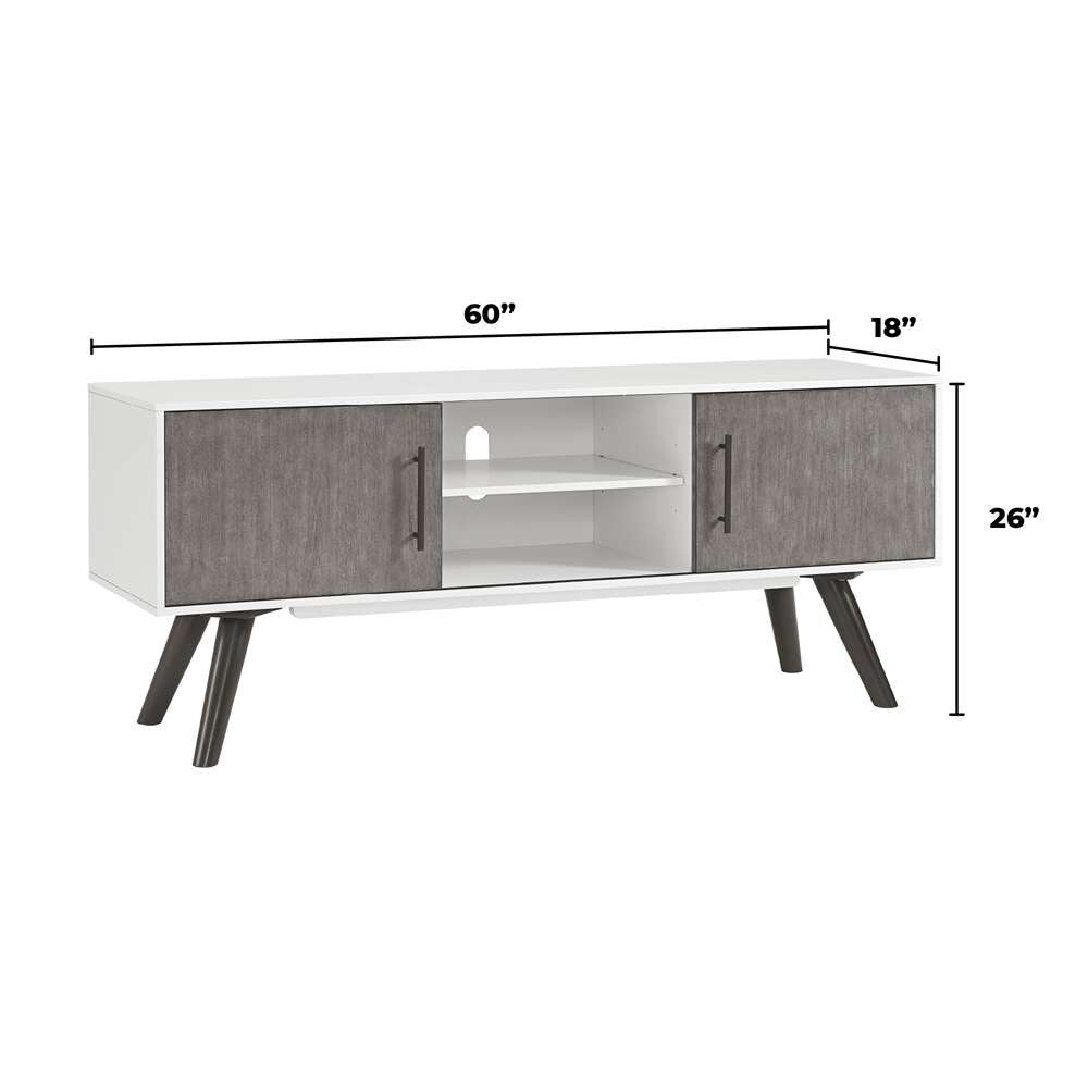 Martin Svensson Home -  Rustic Santa Fe TV Stand, Antique Black and Honey Tobacoo - 90905 veiw 7