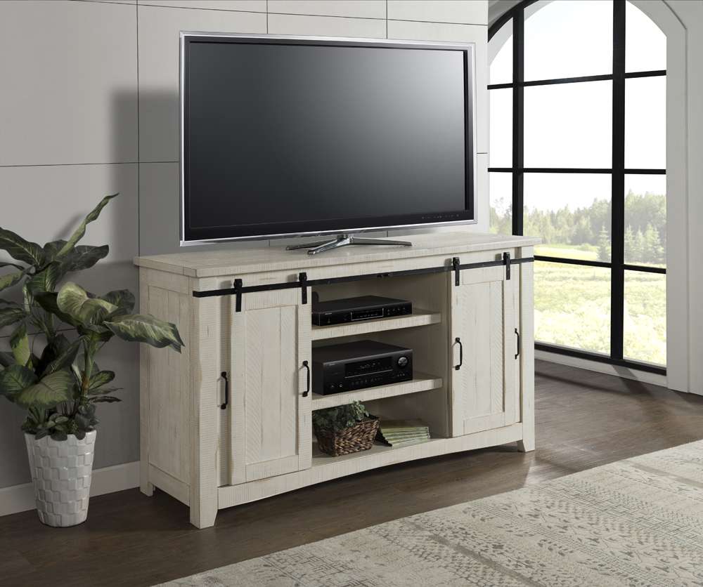 Martin Svensson Home -  Rustic Aspen TV Stand, Antique White - 90903 veiw 2