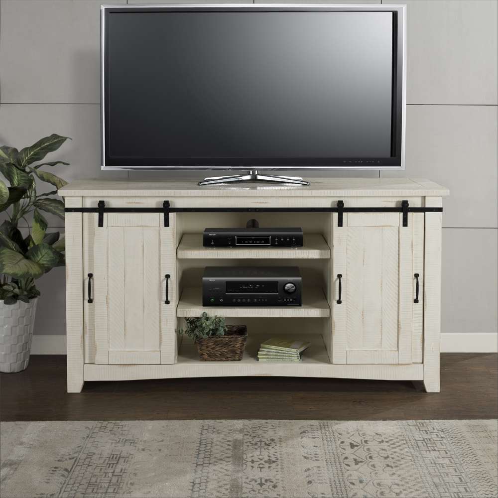 Martin Svensson Home -  Rustic Aspen TV Stand, Antique White - 90903 veiw 4