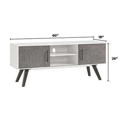 Martin Svensson Home -  Rustic Aspen TV Stand, Antique White - 90903 veiw 7